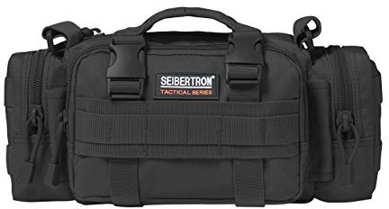 Seibertron 3P Multifonctions Réponse Utilitaire Tactique épaule Sac à Main Sac de Ceinture Waist (Noir)