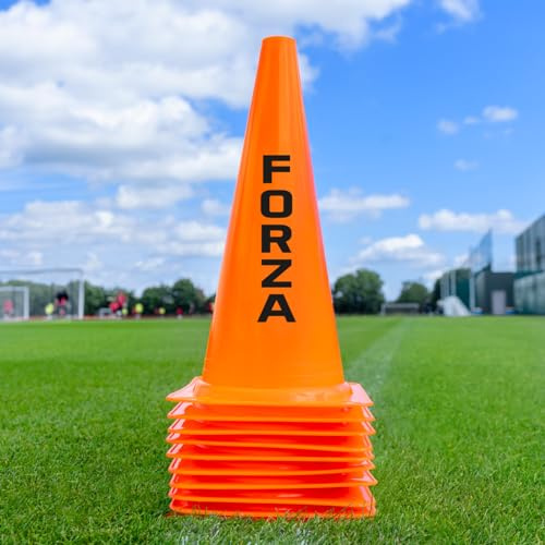 FORZA Träning markör koner [10-pack] - Fotbollsträning trafikkon - 3 storlekar 15 Cones