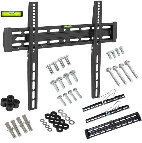 Maclean MC-643 Supporto Staffa Universale da Parete per TV Plasma LED LCD Compatibile con Schermo Curvo da 33'' fino a 55''