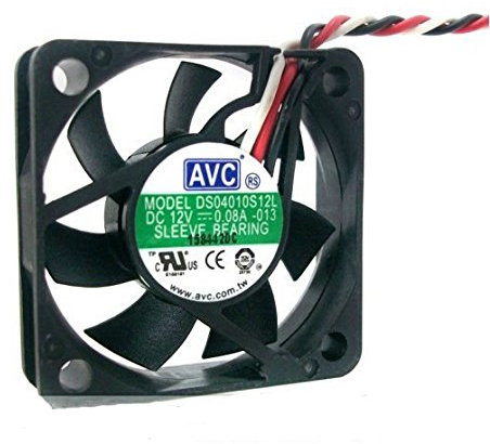 Generic 4 cm Ds04010s12l -013 12 V 0.08 A 3 fils de ventilateur, 40 * 40 * 10 mm