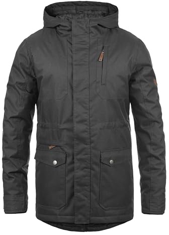 !Solid SDBello Herren Winterparka Parka Winterjacke, XL, Dark Grey (2890)