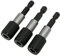 3 Stück Magnet Bithalter Schnellwechsel 60 mm 1/4 für Akkuschrauber Bohrmaschinen Bits Bithalter