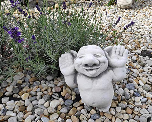 Gartenfigur des Trolls - du wirst Mich Nicht fangen