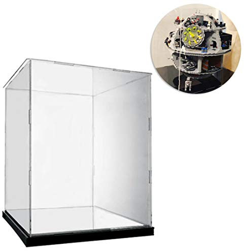 Seciie Acryl Vitrine Schaukasten HD Schön Display Case für Lego Star Wars Todesstern 75159 Death Star