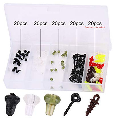 RiToEasysports Carp Fishing Screws Plastic Bait Screws Bait Holder Chod Hair Rig Terminal Tackle Carp Fishing Accessories 100pcs Gardner Tackle