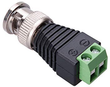 Keple BNC Video Maschio a Vite Terminale Connettore Coassiale Adattatore Fotocamera/Video Balun Cavo di Alimentazione Compatibile con CCTV Videocamera di Sorveglianza, DVR, TV, Video, HD-TVI CVI AHD