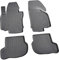 Recambo 3D Gummi Fußmatten kompatibel für SEAT Leon II | Typ 1P | BJ 2005-2012 | Auto Gummimatten | Passgenau | mit Rand | schwarz