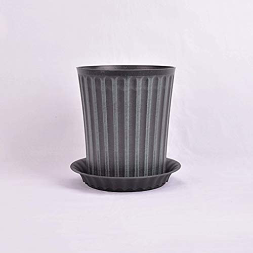 caihuashopping Vasi per Piante Indoor Balcone di plastica Flower Pot Casa Rosa Verde Crisantemo Orchidea Grande Flower Pot Imitazione Ceramica Vaso di Fiori Fioriera