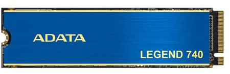 ADATA LEGEND 740 PCIe Gen3 x4 M.2 2280 Solid State Drive SSD 1TB, NVMe 1.3, Design for Creator Gaming, Read Speed up to 2,500 MB/s, 3D NAND, LDPC, AES 256-bit Encryption