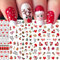 Nagelsticker Weihnachten, 10 Blatt Selbstklebend Nagelaufkleber Nail Art Sticker Dekoration Nageldesign Zubehör
