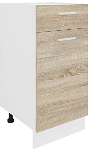 VCM Küchenschrank | Maße ca. H. 82 x B. 40 x T. 46 cm | Unterschrank mit Schublade | Küchenmöbel - Esilo