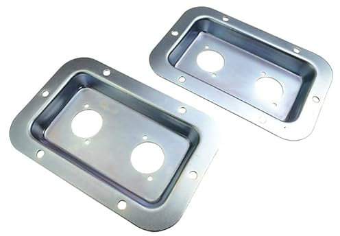 2 x Speaker Connector Plates For Speakon Sockets Zinc