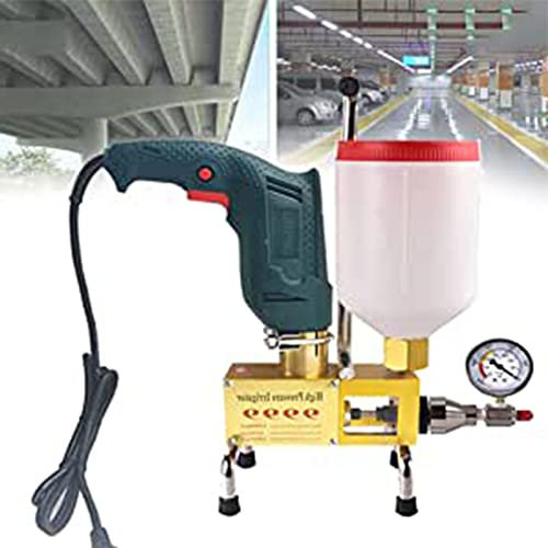 CHUNTIANMEI 910W Hochdruck Injektionsmaschine Leckreparatur Zement Beton Injektionsmaschine, Injektions FlüSsigkeitsleck Werkzeug FüR ZiegelwäNde, BöDen, Heimdekorationen,110V