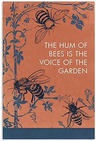 20 x 30 cm, Vintage-Design The Hum of Bees, lustige Dekoration, Poster, Wandkunst, Dekoration, Metallschilder