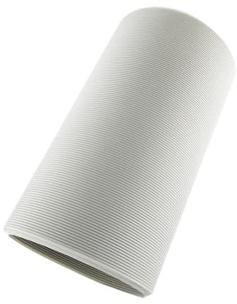 EVOLAR Manguera de escape – Manguera flexible para aire acondicionado móvil, secador de ropa, campana extractora, diámetro de 140 mm, longitud de 300 cm, color: blanco
