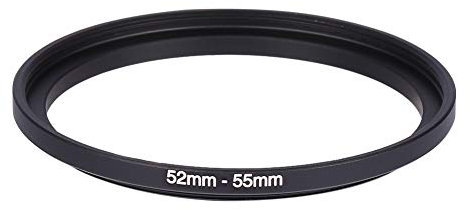 52-55mm Step Up Ring, Filter Ring Adapter Photography 52mm To 55mm Step Up Rings Metal Lens Filter Ring Adapter Black