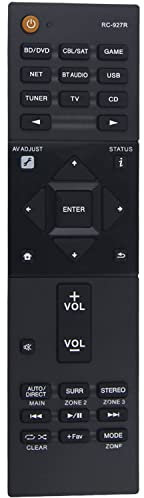 RC-927R Fernbedienung Ersatz für Pioneer AV Receiver SC-LX701 SC-LX801 SC-LX901 VSX-LX101 SC-LX501 SC-LX502 VSX-1131 VSX-831 VSX-LX301