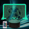 Jinson well 3D eishockey spieler Nachtlicht Lampe optische Nacht licht Illusion 16 Farbwechsel Tisch Schreibtisch Dekoration Lampen perfekte mit Acryl Flat USB Spielzeug