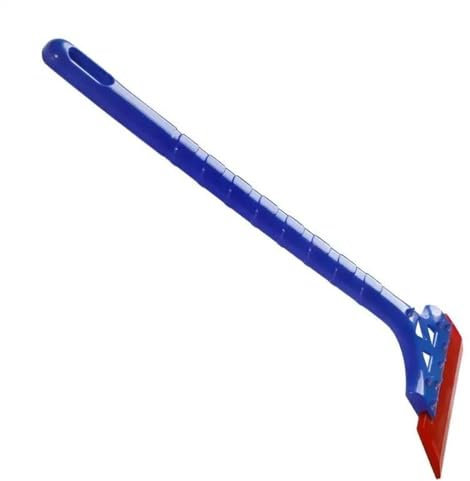 MODADA Snow Scraper Car Window Clean Scraper Soft Long Handle Rubber Blade Squeegee Winter Windshield Trucks Roofs Wiper Snow Removal Shovel Tool Snow Shovel(Gold)