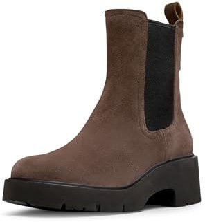 Camper Milah K400575, Stivaletto Chelsea Donna, Marrone scuro 018, 40 EU