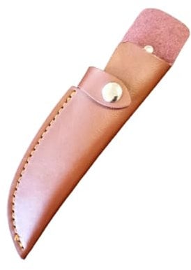 HIQIU Leather Fixed Blade Messerscheide Leder Scheiden für Jagdmesser Messerholster Universal Messer Taschen Knife Sheath (Größe: S)