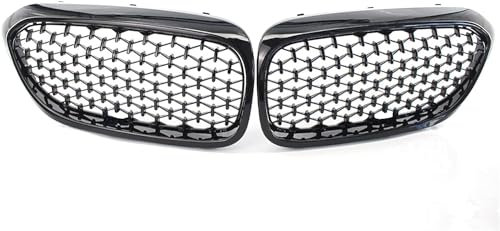 Kühlergrill Grill Für BMW G30 G31 5er 525I 530I 540I 550I M5 Haube Kühlergrill Grill Wabengrill Ersatz Tuning Verschleißteile Karosserie-Anbauteile,Black