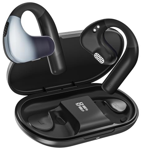 HIFI WALKER Open Ear Bluetooth 5.3 Sport Kopfhörer, 16,2mm HiFi-Treiber, 12 Std. Musik, Kabellos fürs Joggen, Fitness, Multi-Device, 8 Std. Anruf, 50 Std. Standby