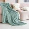 Dreamzie Kuscheldecke Flauschig, Fleecedecke 220x240 cm, Flanell Sofadecke, Weiche Warme Decken Für Bett und Couch, Grün Blanket