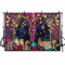 AIBIIN Fotohintergrund, 2,4 x 1,8 m, Indien, arabisch, marokkanische Nächte, goldener Stern, Glitzer, Palastdekoration, Hintergrund, Banner, Foto-Requisiten