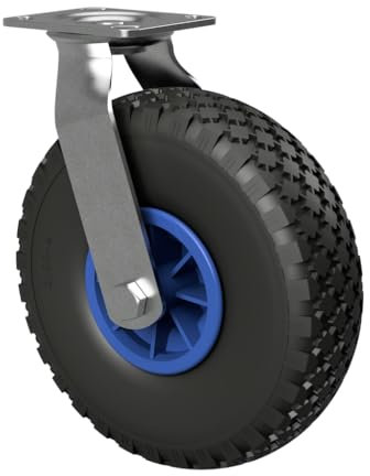 Lenkrolle mit Luftrad, Ø 260 mm 3.00-4 Gleitlager