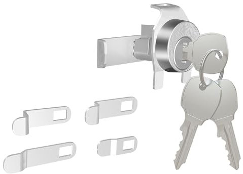 Hehdbz 1 Pack L-1172C Mailbox Lock Replacement C9100 for USPS Mail Box Lock and Key, Replacement USPS Mailbox Key Lock with 3 Keys