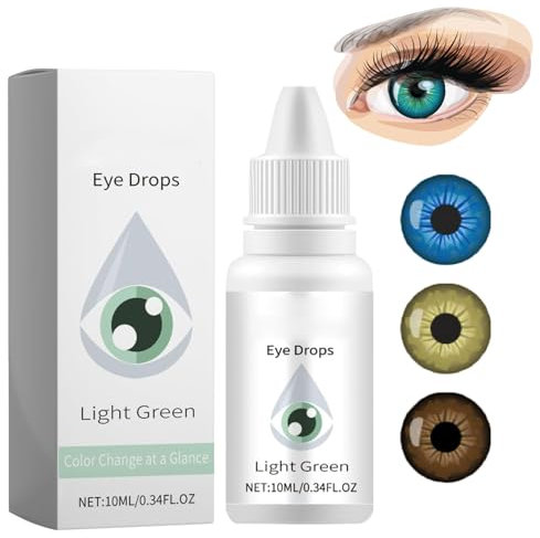 Spectraeye Farbwechseltropfen Pro, Spectra Eye Farbwechseltropfen, Vihue Farbaugentropfen, Farbwechselaugentropfen, Augenfarbe ändern, Ihre Augenfarbe Aufhellen (Grün)