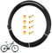 3 Metri Tubo Freno Idraulico Per Bicicletta 5mm Cavo Freno Bici, Filo Freni Bicicletta con Inserto di Collegamento, Tubo Olio Freno Bici per Mountain Bike Bici Da Strada BH59, Nero