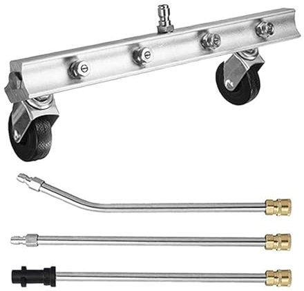 TOOSOAR Water Brush for Car High Pressure with 3 Extension Rods, The Water Brush is Suitable for Kärcher K4-K7
