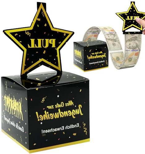 2 Stück Geldgeschenke Geburtstag Überraschungsbox,Pop-Up Geburtstagsges Überraschungsbox,Weihnachts Explosions Geschenkbox für, Hochzeiten, Jubiläen, Weihnachten