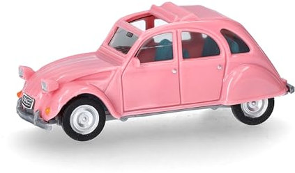 Herpa Modellauto Citroen 2CV offen, Hellrosa, Miniatur im Maßstab 1:87, Sammlerstück, Made in Germany, Modell aus Kunststoff