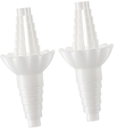 2x Universal Bottle Emptying Kit LeakProof Funnel Connector for Lotion Soap Transfer No Waste 3.46x1.61inch