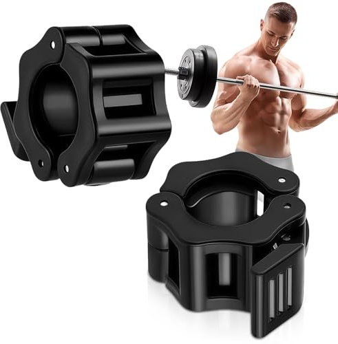 flintronic Morsetti per Bilanciere, Morsetti Barra Olimpico, Sollevamento Pesi Bilanciere Morsetto Collare, Collare Sgancio Rapido, per Fitness Palestra, Accessori Sollevamento Pesi