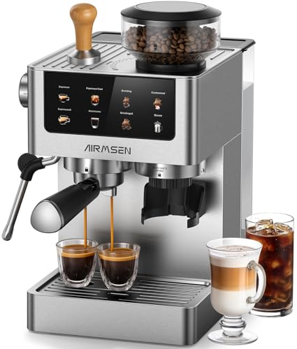 AIRMSEN 20 Bar Bean-to-Cup Coffee Machine for Home