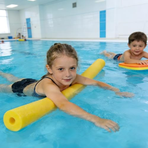Schwimmnudel 120 cm, Poolnudeln Lange Schaumstoff Poolnudel, Poolnudel Schaumstoff Mit Loch Zum Baden, Zum Baden, Schwimmtraining, Aquasport, 6 Farben Erhältlich