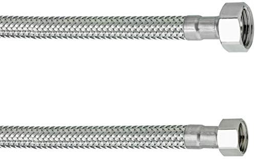 Cornat Flexibler Verbindungsschlauch - 1000 Mm Länge - 1/2 Zoll IG, 1/2 Zoll IG - Hochwertige Edelstahl-Umflechtung / Anschlussschlauch Für Wasserhahn / Armaturenschlauch / Flexschlauch / T317334270