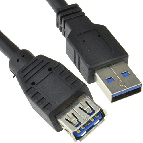 kenable USB 3.0 SuperSpeed Extension Cable Type A Male to Female BLACK 2m [2 metres]