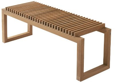 Skagerak Cutter Bank 120 - Teak, Teakholz, unbehandelt, Design - Gartenstuhl - Sonnenstuhl - Terrassenstuhl