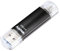 Hama 16GB USB-Speicherstick mit USB 3.0 & microUSB (2-in-1 USB-Stick, z.B. für Android Handy, Tablet, Computer, Notebook, PC, Laptop, MacBook, OTG, 40MB/s) Handy-Stick, Doppel Memory-Stick schwarz
