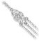 Bungsa Handkette silber mit Vintage Ornament für Damen (Armband Fingerring Fingerkette Handschmuck Slave- Kette)
