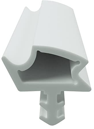 DIWARO® Zimmertür-Dichtung ZT058 | weiß, beige, grau und schwarz | 5 lfm für Zimmertüren und Innentüren. Zum Schallschutz und abdichten der Tür. Bestehend aus TPE (Thermoplastischen Elastomer)