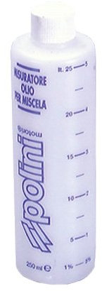 MISURINO OLIO DA 250 ML CON TAPPO PERCENTUALE DA 1 A 7% PER CICLOMOTORI MOTO E VARIE APPLICAZIONI UNIVERSALE