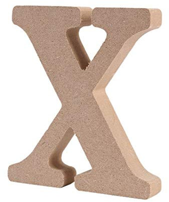 Freeas Freestanding Wooden Letters, Alphabet Decorative Wood Letters Hanging Wall 26 Letters DIY Words Sign for Children Baby Name Girls Bedroom Wedding Birthday Party Home Décor (X)