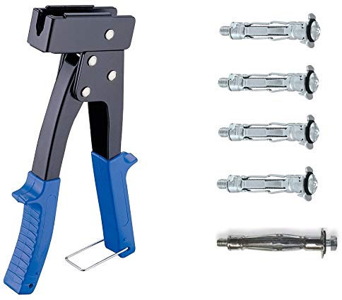 Hohlraumdübel Sortiment 321 tlg. Professionelle Montagezange inklusive. Metalldübel mit Schraube M4, 5, 6, 8. Made in Germany