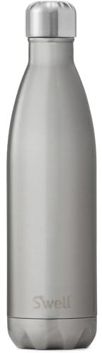 S'well Stainless Steel Water Bottle, 25oz, Silver Lining, Triple Layered Vacuum Insulated Containers Keeps Drinks Cold for 48 Hours and Hot for 24, BPA Free, Perfect for On the Go